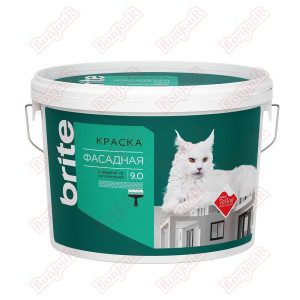 Краска Brite для деревянных фасадов база А 9 л