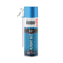 Клей-пена Kudo HOME X6+ универсальный монтажный 650 мл