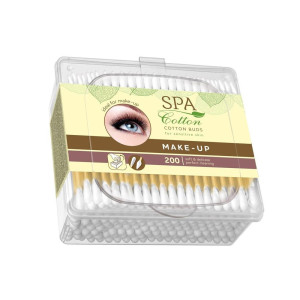 Ватные палочки Spa cotton Make up квадрат крышка 200шт