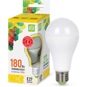 Лампа светодиодная LED-A60-standard 20Вт 160-260В Е27 3000К ASD