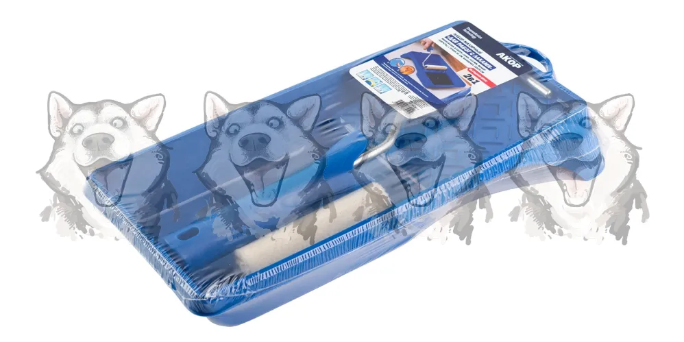 Набор "Для работ  с Водными ЛКМ": мини-валик 110мм + ванночка 15х29см – 1