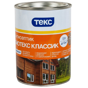Антисептик для дерева Текс Биотекс классик универсал цвет: орех 0.8 л