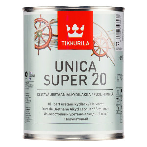 Лак универсальный Tikkurila Unica Super 20 база EP полуматовый 0.9 л
