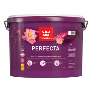 Краска Tikkurila Perfecta интерьерная база А износостойкая глубокоматовая 9 л
