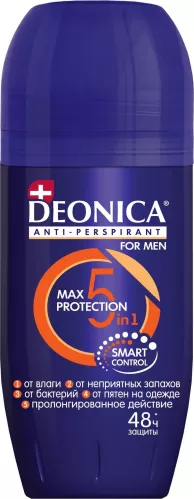 Дезодорант-антиперспирант шариковый Deonica Max-protection 5в1 for MEN 50 мл – 1