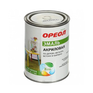 Эмаль  Ореол акриловая глянцевая ярко-зеленая 0,9 кг