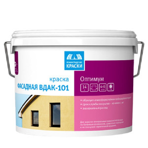 Краска Оптимум ВДАК-101 фасадная Водно-дисперсионная 1.5 кг