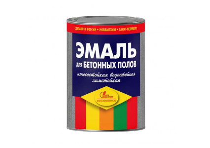 Эмаль Новбытхим для бетонных полов серая 3 л