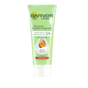 Garnier Крем для рук "Нежное прикосновение" с маслом манго, комплексный, смягчающий, 75 мл