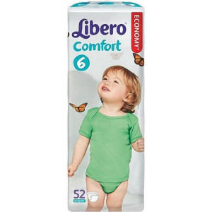 Подгузники Libero Comfort Extra large 12-22кг 52шт (мега)