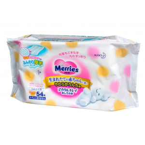 Салфетки влажные детские Merries (сменный блок) 54шт