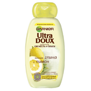 Шампунь для волос Garnier Ultra Doux Мягкая глина и лимон для нормальных и жирных волос 200 мл