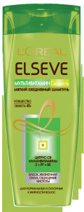 Шампунь для волос L`Oreal Paris Elseve Мультивитамин Свежесть ежедневный 250 мл - 1