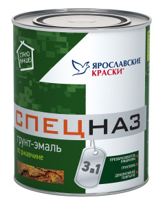 Грунт-эмаль Спецназ по ржавчине зеленая 0.8 кг