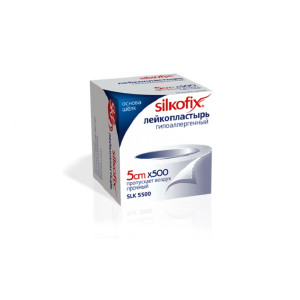 Лейкопластырь Silkofix шелковая основа 5см х500см