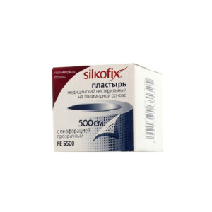 Лейкопластырь Silkofix полимерная основа 1см х500см