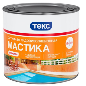 Мастика Текс Универсал гидроизоляционная 18 кг