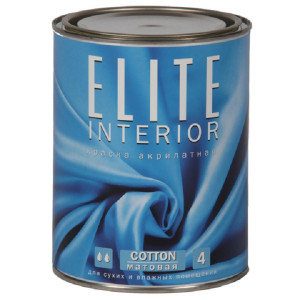 Краска акрилатная Elite Interior 4 краска-основа 0.9 л