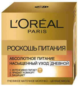 L'Oreal Paris Дневной крем для лица "Роскошь Питания" восстанавливающий, питательный, 50 мл - 1