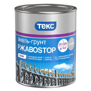 Эмаль-грунт РжавоStop Профи молотковая коричневая 0,9кг