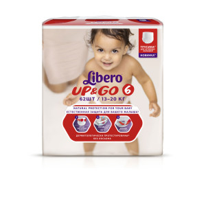 Трусики Libero Up & Go Extra Large 13-20 кг 62шт