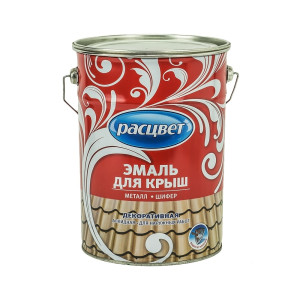 Эмаль Расцвет для крыш вишневая 5кг