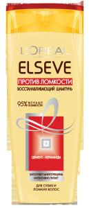 Шампунь для волос L`Oreal Paris Elseve Против Ломкости восстанавливающий, для ломких волос и секущихся кончиков 400 мл - 1