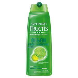 Шампунь для волос Garnier Fructis Объем и Восстановление укрепляющий, для тонких и ослабленных волос с Восстанавливающими Керамидами 400 мл - 1