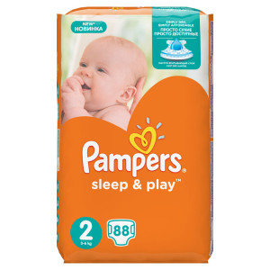 Подгузники Pampers Sleep&Play Ромашка Mini 3-6кг 88шт