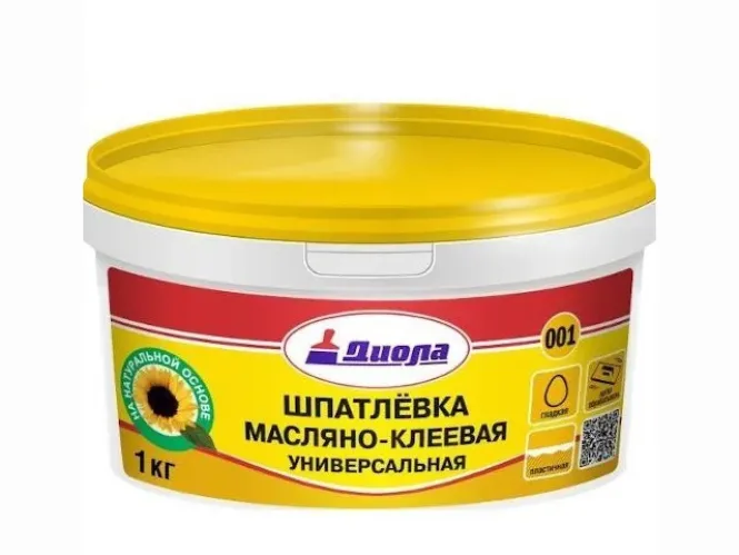 Шпатлевка Диола 001 масляно-клеевая 1 кг – 1