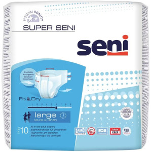 Подгузники seni super д/взрослых air large 10 шт
