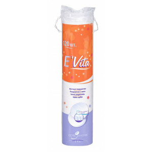 Ватные подушечки bella cotton e' vita 120 шт круглые медиц.
