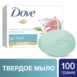 Dove бессульфатное крем-мыло Инжир и лепестки апельсина 100 гр - 1