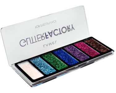 Палетка глиттеров для лица Lamel GLITTERFACTORY тон 02 11.26 гр