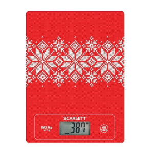 Весы кухонные эл. ( Скандинавский узор) макс,5кг SC-KS57P40