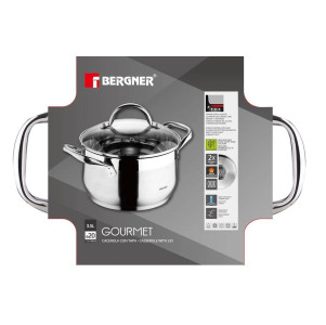 Кастрюля с крыш., Ø20 3,5л, GOURMET индукция