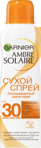 Garnier Солнцезащитный сухой спрей Ambre Solaire, увлажняющий, смягчающий, водостойкий, без спирта, SPF 30, 200мл - 1