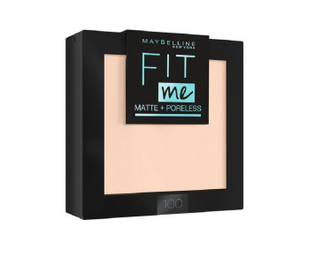 Пудра для лица Maybelline New York Fit Me матирующая скрывающая поры оттенок 100 фарфоровый 9 г - 1