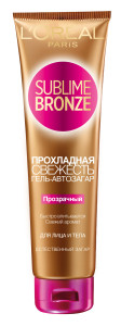 L'Oreal Paris Sublime Bronze Гель-автозагар "Прохладная свежесть", для лица и тела, 150 мл - 1
