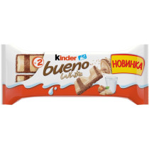 Батончик вафельный Kinder Bueno белый шоколад 39г