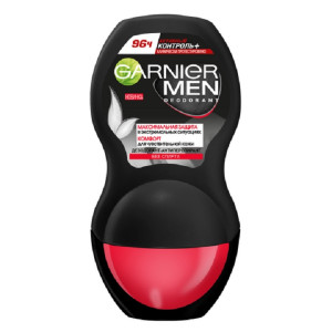 Дезодорант-антиперспирант шариковый Garnier Активный контроль+Клинически Протестировано без спирта, роликовый,защита 96 часов,мужской 50 мл - 1