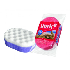 Губка для тела YORK Овальная 1 шт