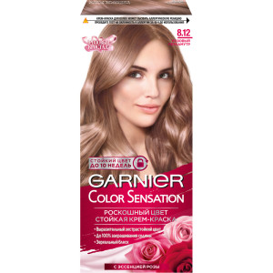 Краска для волос Garnier Сolor Sensation Роскошный цвет оттенок 8.12 Розовый перламутр 110 мл - 1