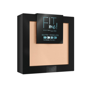 Пудра для лица Maybelline New York Fit Me матирующая скрывающая поры оттенок 110 светло-кремовый 9 г - 1