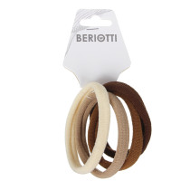 Набор резинок для волос Beriotti полиэстер оттенки коричневого 4 шт 5 см