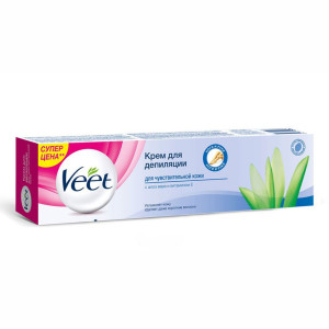 VEET Крем для чувствительной кожи (голубой) 200мл