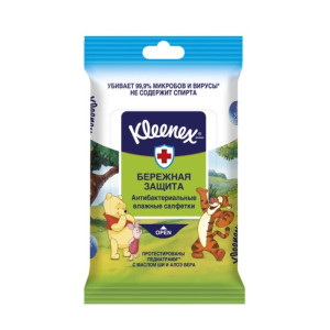 Салфетки влажные Disney Kleenex 10шт