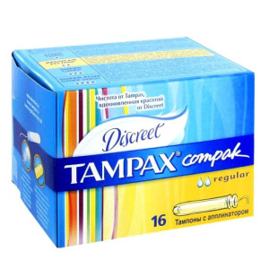Тампоны Tampax Compak Regular Duo с аппликатором 16 шт