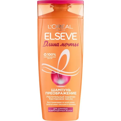 Шампунь для волос L`Oreal Paris Elseve Длина Мечты для длинных поврежденных с кератином 400 мл – 1