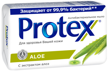 PROTEX Aloe антибактериальное туалетное мыло, 90 гр